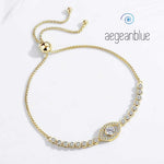 aegeanblue diamante elegant eye bracelet